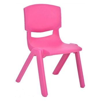 Scaun gradinita din plastic, resistent, 1.4 kg, culoare roz Scaun gradinita din plastic, resistent, 1.4 kg, culoare roz
