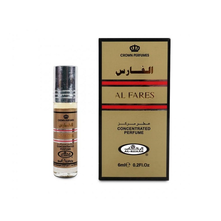 Парфюм Al Rehab Al Fares, мъжки, дървесен аромат, 6 мл