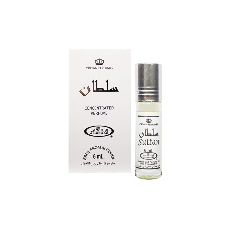 Парфюм Al Rehab Sultan, за мъже, дървесен, цитрусов аромат, 6 мл