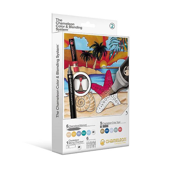 Set markere si nuantatoare Chameleon cu schimbare tonalitate 11 buc/set CS6602UK