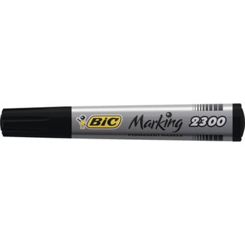 Marker Permanent BIC 2300, Varf Tesit de 3-5 mm, Cerneala Neagra pe Baza de Alcool Marker Permanent BIC 2300, Varf Tesit de 3-5 mm, Cerneala Neagra pe Baza de Alcool
