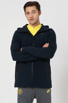 Nike, Jacheta usoara cu fermoar si gluga FC Barcelona, Bleumarin inchis Nike, Jacheta usoara cu fermoar si gluga FC Barcelona, Bleumarin inchis