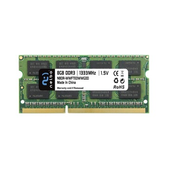 Memorie RAM 8 GB sodimm ddr3, 1333 Mhz, Nelbo, pentru laptop Memorie RAM 8 GB sodimm ddr3, 1333 Mhz, Nelbo, pentru laptop