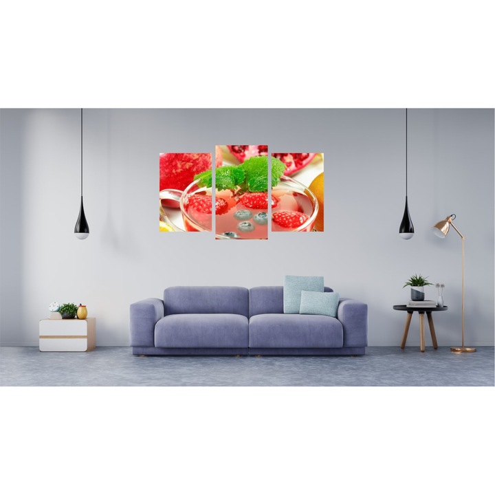 Картина Мултиканава 3 бр. 150х90 см Храни и напитки модел 45
