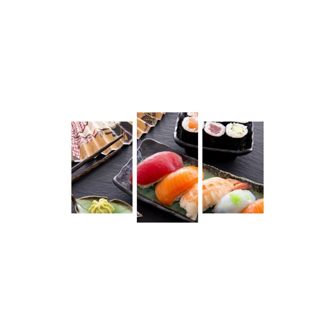 Tablou multicanvas 3 piese 150x90 cm, Food and Drinks model 117