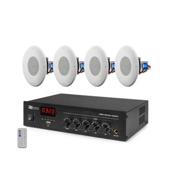 Sistem audio ambiental JBL 4 x boxe incastrabile un amplificator, Alb Sistem audio ambiental JBL 4 x boxe incastrabile un amplificator, Alb