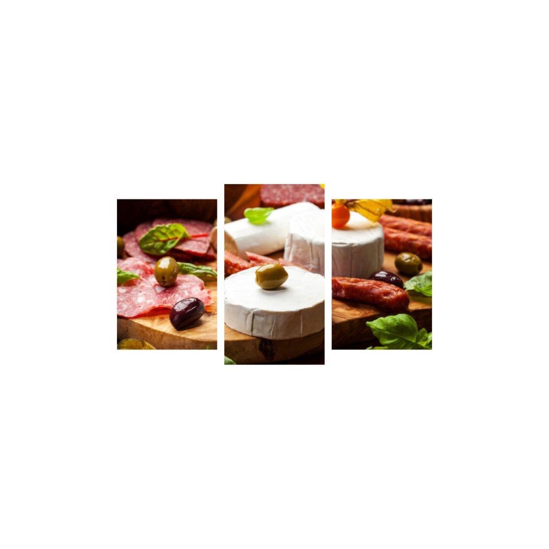 Tablou multicanvas 3 piese 150x90 cm, Food and Drinks model 2