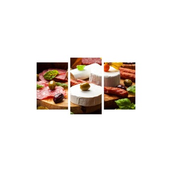 Tablou multicanvas 3 piese 150x90 cm, Food and Drinks model 2 Tablou multicanvas 3 piese 150x90 cm, Food and Drinks model 2