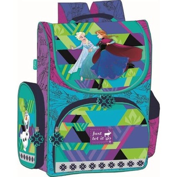 Ghiozdan Scolar Ergonomic, St.Majewski, Frozen, Ana si Elsa Verde cu Mov Ghiozdan Scolar Ergonomic, St.Majewski, Frozen, Ana si Elsa Verde cu Mov
