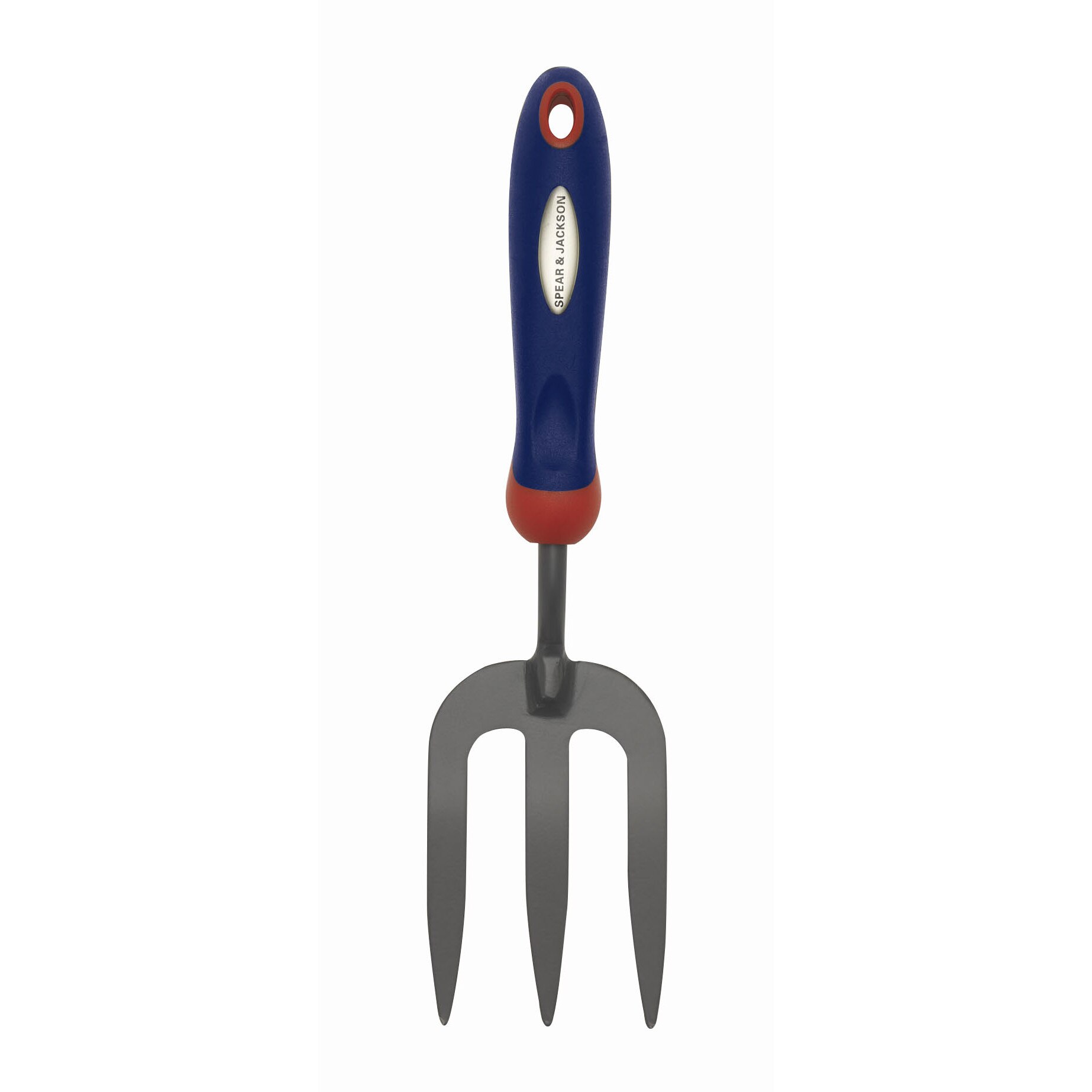 Mini furca gradinarit cu 3 coarne otel carbon, coada plastic, Spear & Jackson Select Carbon