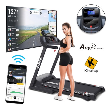 Banda de alergat electrica Orion Pista A200, Bluetooth, greutatea maxima a utilizatorului 120 kg, boxe, MP3