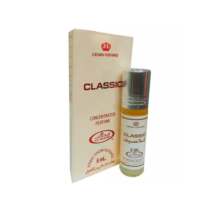 Al Rehab Classic parfüm, fás, virágos aroma, 6 ml