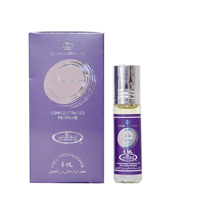 Al Rehab Sandra parfüm, női, virágos illat, 6 ml