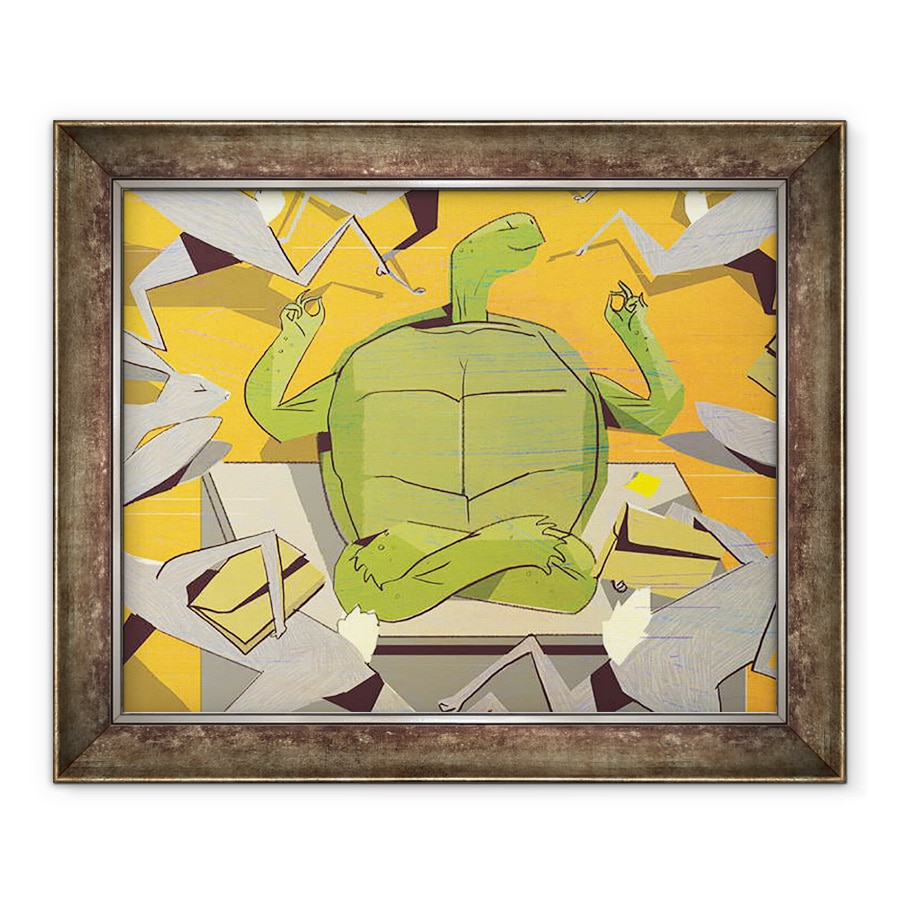 Tablou inramat - A.Richard Allen - incet! 2009, 50 x 60 cm