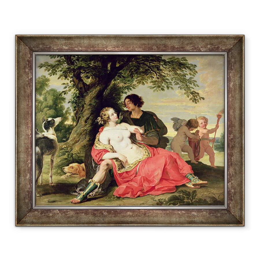 Tablou inramat - A. Janssens - Venus si Adonis, 90 x 110 cm