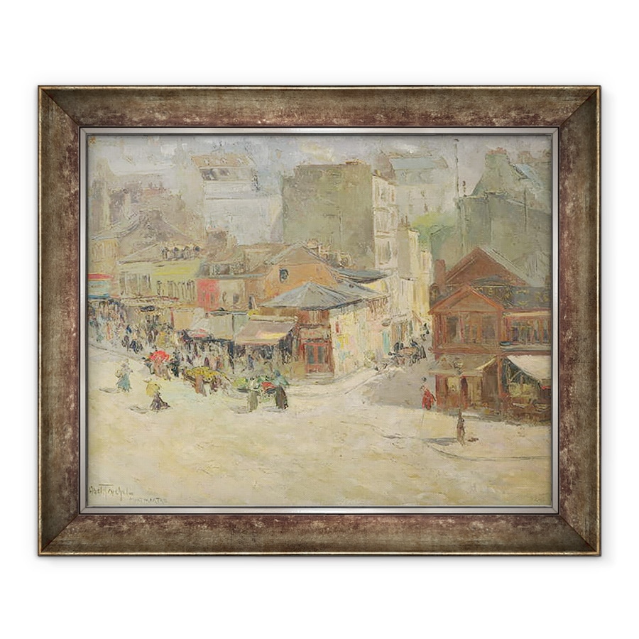 Tablou inramat - Abel-Truchet - Scena de strada in Montmartre, 90 x 110 cm