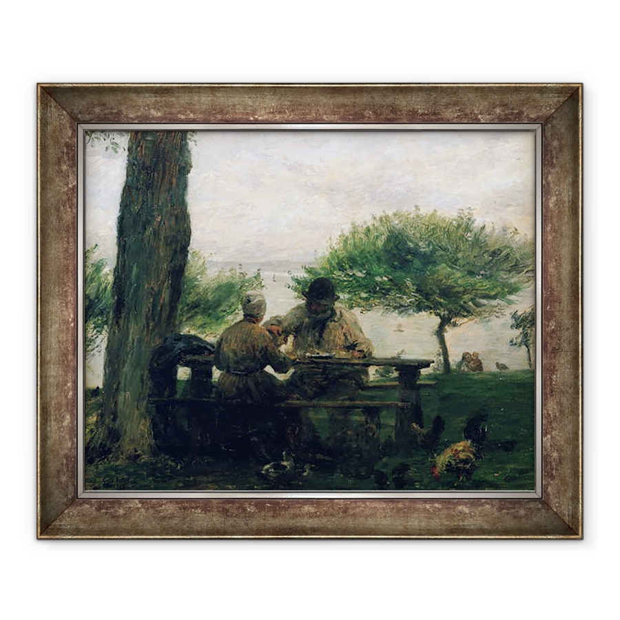 Tablou inramat - Adolphe-Felix Cals - Masa la Honfleur, 90 x 110 cm