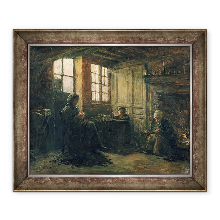 Tablou inramat - Adolphe-Felix Cals - Femei Fraying Lenjerie, Honfleur, 90 x 110 cm