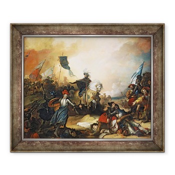 Tablou inramat - Alexandre Evariste Fragonard - Batalia de la Marignan, 14 septembrie 1515, 90 x 110 cm Tablou inramat - Alexandre Evariste Fragonard - Batalia de la Marignan, 14 septembrie 1515, 90 x 110 cm