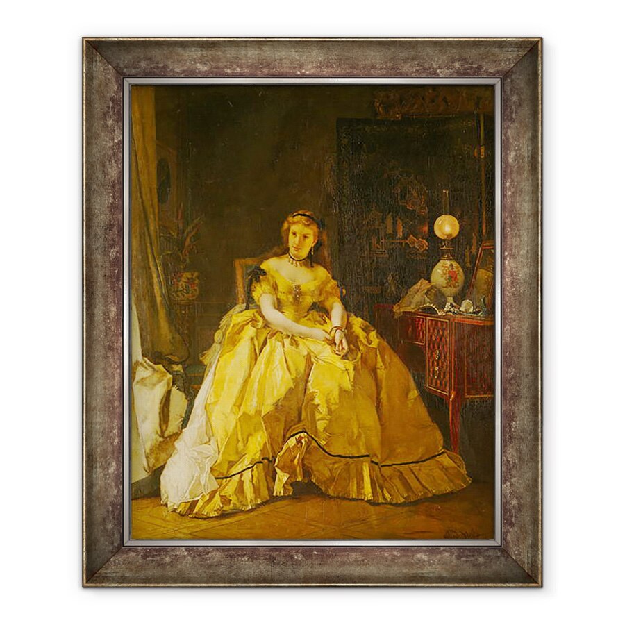 Tablou inramat - Alfred Emile Stevens - Dupa bal, 90 x 110 cm