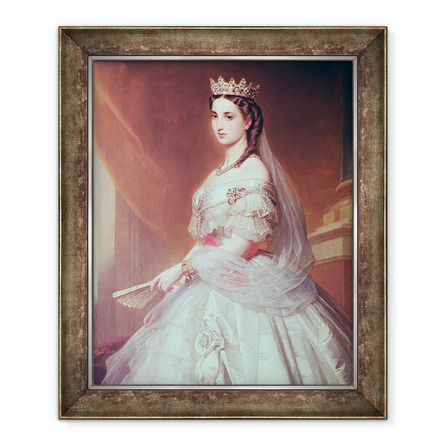 Tablou inramat - Albert Gräfle - Portret De Charlotte De Saxa-Cobourg-Gotha 1840-1927 Printesa a Belgiei si imparateasa Mexicului, 50 x 60 cm
