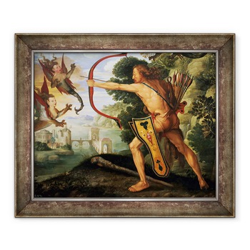 Tablou inramat - Albrecht Durer - Hercule si pasarile stymphalian, 90 x 110 cm Tablou inramat - Albrecht Durer - Hercule si pasarile stymphalian, 90 x 110 cm
