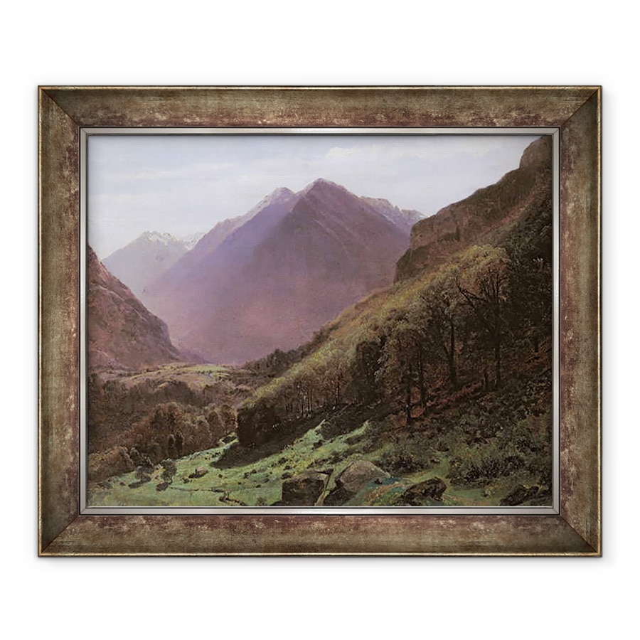 Tablou inramat - Alexandre Calame - Studii montane, 90 x 110 cm