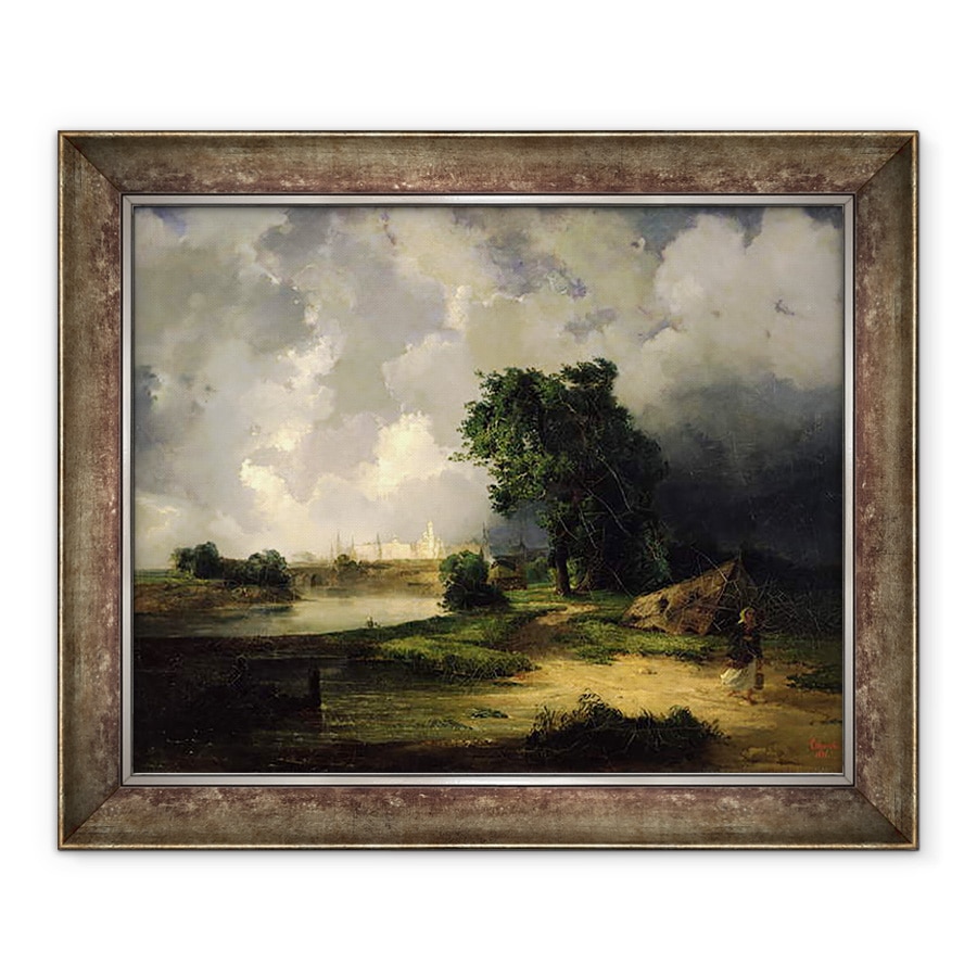 Tablou inramat - Aleksei Kondratevich Savrasov - Vedere la Kremlin in vreme rea, 90 x 110 cm