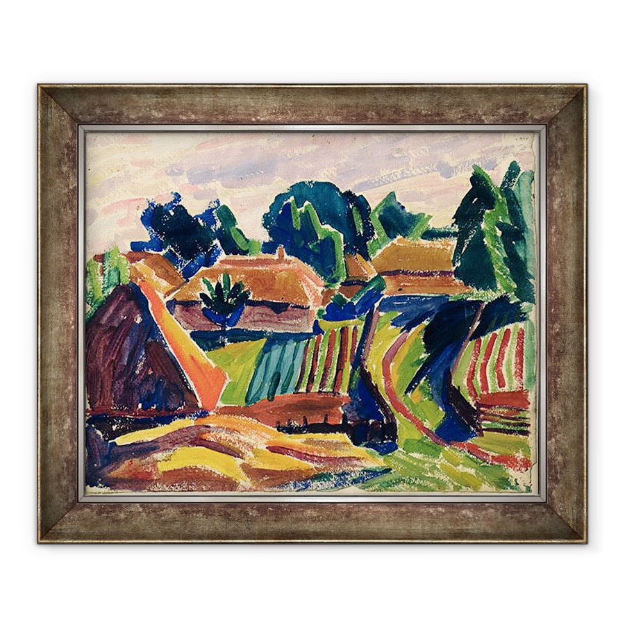 Tablou inramat - Alexej von Jawlensky - peisaj, 90 x 110 cm