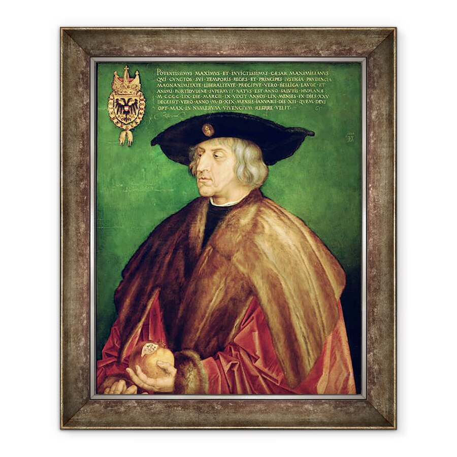 Tablou inramat - Albrecht Durer - imparatul Maximilian I, 90 x 110 cm
