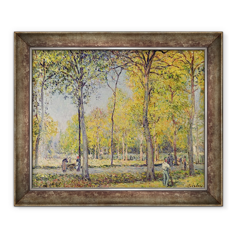 Tablou inramat - Alfred Sisley - Bois de Boulogne, 90 x 110 cm