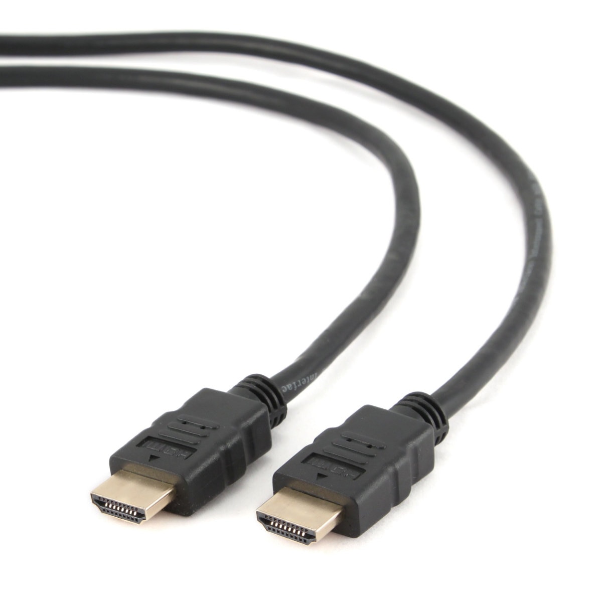 Cablu HDMI v.2.0 tata - tata, 1.8m, cu ethernet, Gembird, 3D, HEC, ARC, conductori din otel placat cu cupru, negru