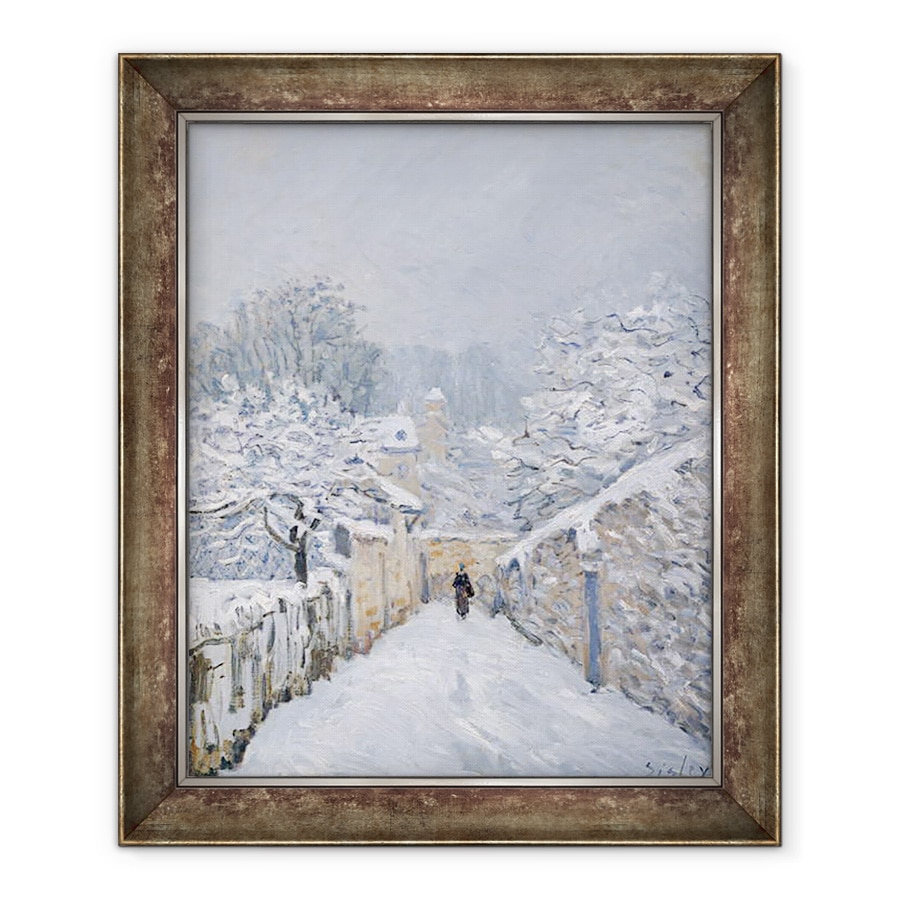 Tablou inramat - Alfred Sisley - Zapada la Louveciennes, 90 x 110 cm