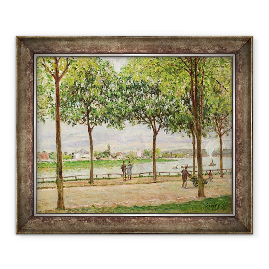 Tablou inramat - Alfred Sisley - Les Promenade des Marronniers, St Cloud, 50 x 60 cm