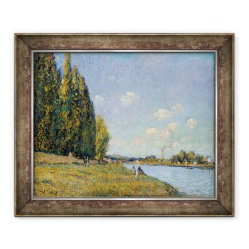 Tablou inramat - Alfred Sisley - Sena la Billancourt, 50 x 60 cm Tablou inramat - Alfred Sisley - Sena la Billancourt, 50 x 60 cm