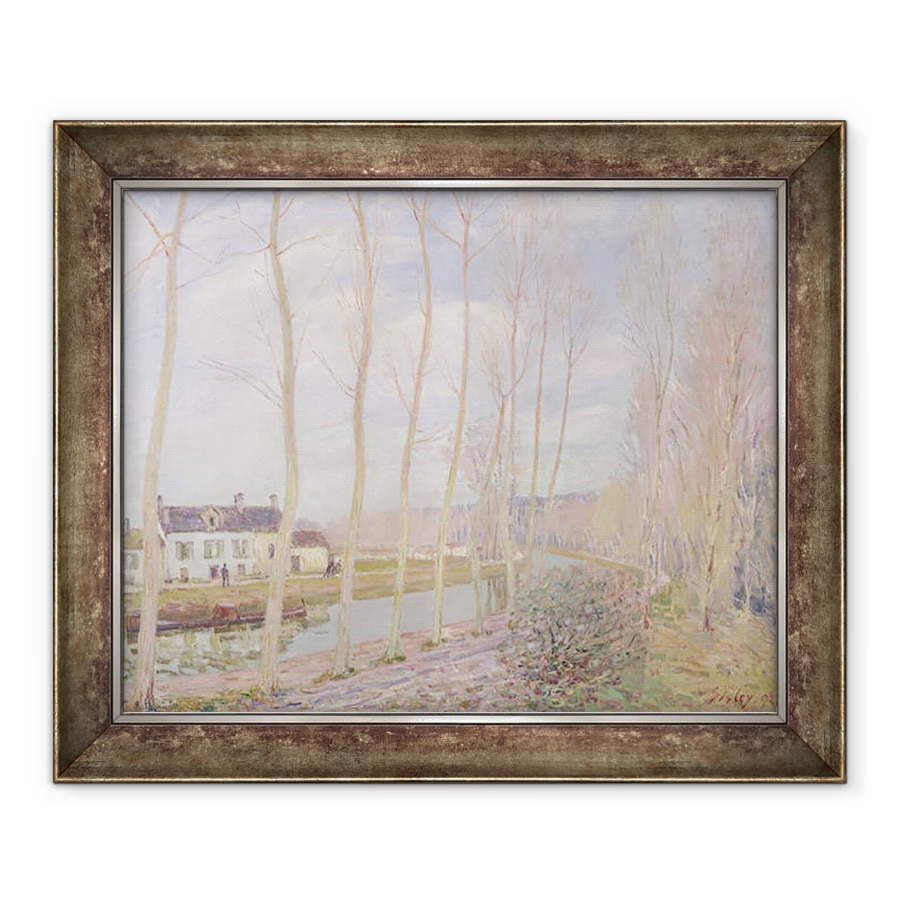 Tablou inramat - Alfred Sisley - Canalul Loing, 90 x 110 cm
