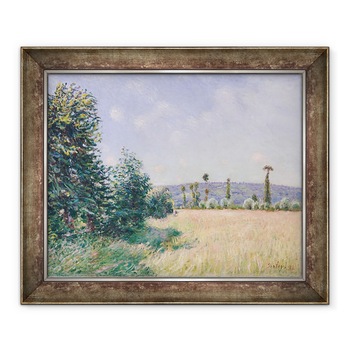 Tablou inramat - Alfred Sisley - Meadows Sahurs in soarele diminetii, 90 x 110 cm Tablou inramat - Alfred Sisley - Meadows Sahurs in soarele diminetii, 90 x 110 cm
