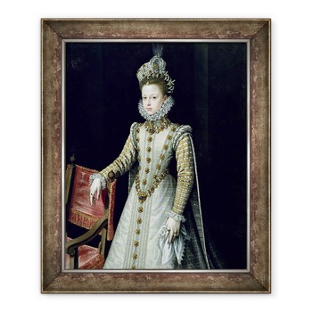 Tablou inramat - Alonso Sanchez Coello - Infanta Isabel Clara Eugenie 1566-1633 1579, 90 x 110 cm Tablou inramat - Alonso Sanchez Coello - Infanta Isabel Clara Eugenie 1566-1633 1579, 90 x 110 cm