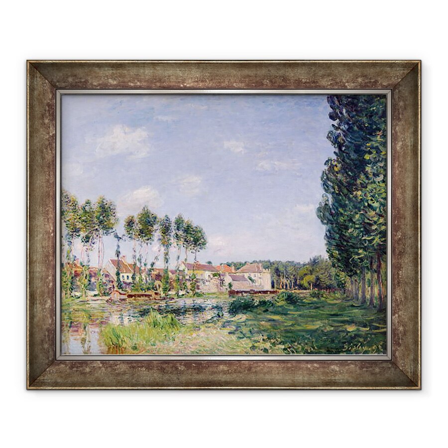 Tablou inramat - Alfred Sisley - Bancile din Loing, Moret, 90 x 110 cm