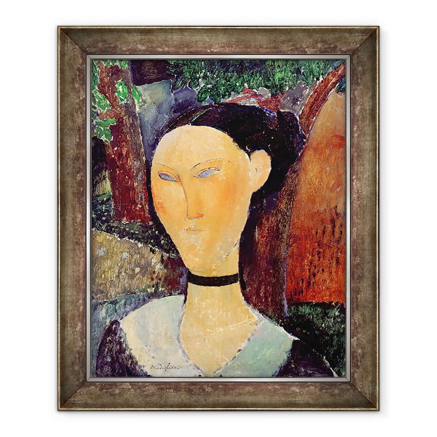 Tablou inramat - Amedeo Modigliani - Banda de gat cu catifea, 90 x 110 cm