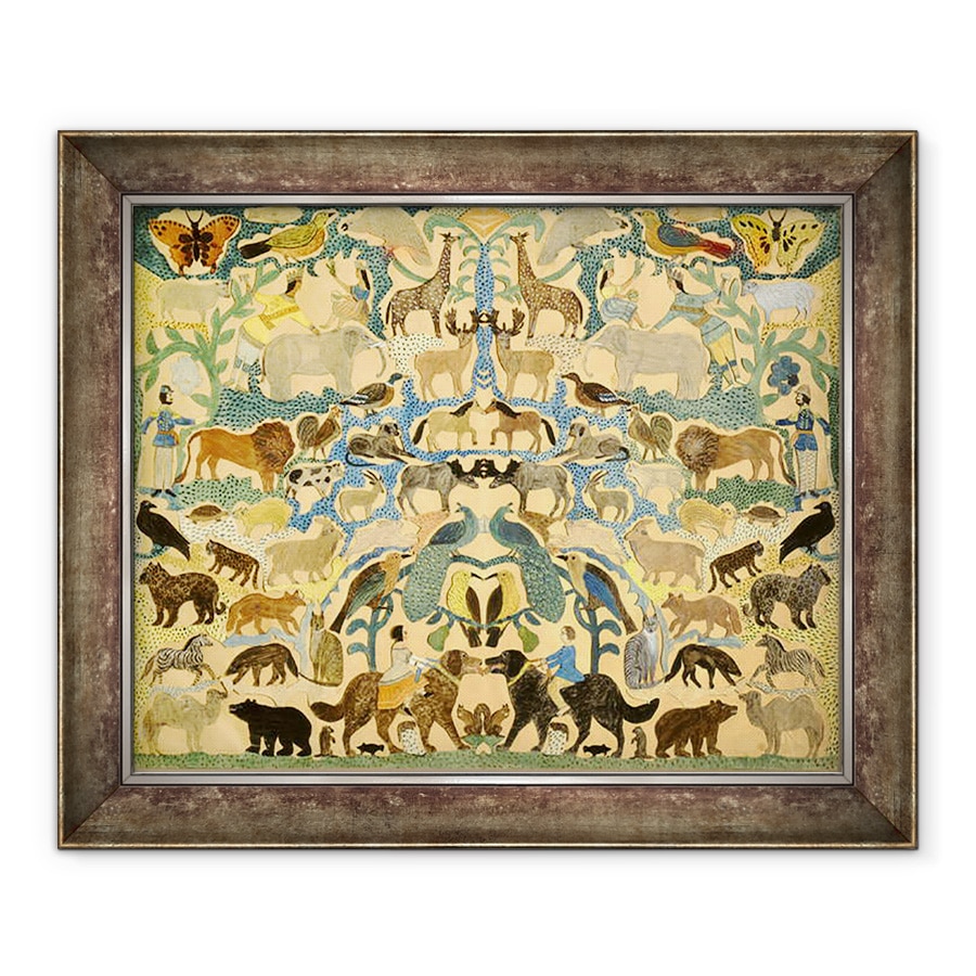 Tablou inramat - Scoal Americana - Decuparea animalelor, 90 x 110 cm