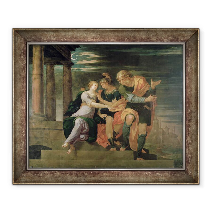 Tablou inramat - Ambroise Dubois - intalnirea Teagenelor si a Charicleei, 50 x 60 cm