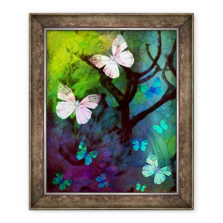 Tablou inramat - AlyZen Moonshadow - in compania fluturilor, 2014, 50 x 60 cm