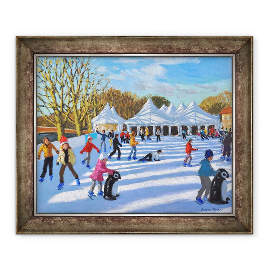 Tablou inramat - Andrew Macara - Dimineata luminoasa, Patinoarul de gheata Hampton Court, Londra, 2018, 50 x 60 cm