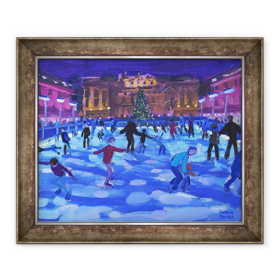Tablou inramat - Andrew Macara - Patinatori seara, Somerset House,2015, 70 x 85 cm