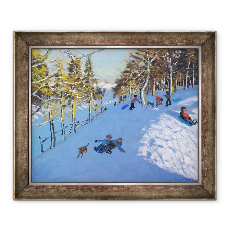 Tablou inramat - Andrew Macara - Familia sanie, Youlgreave, Derbyshire. 2016, 50 x 60 cm