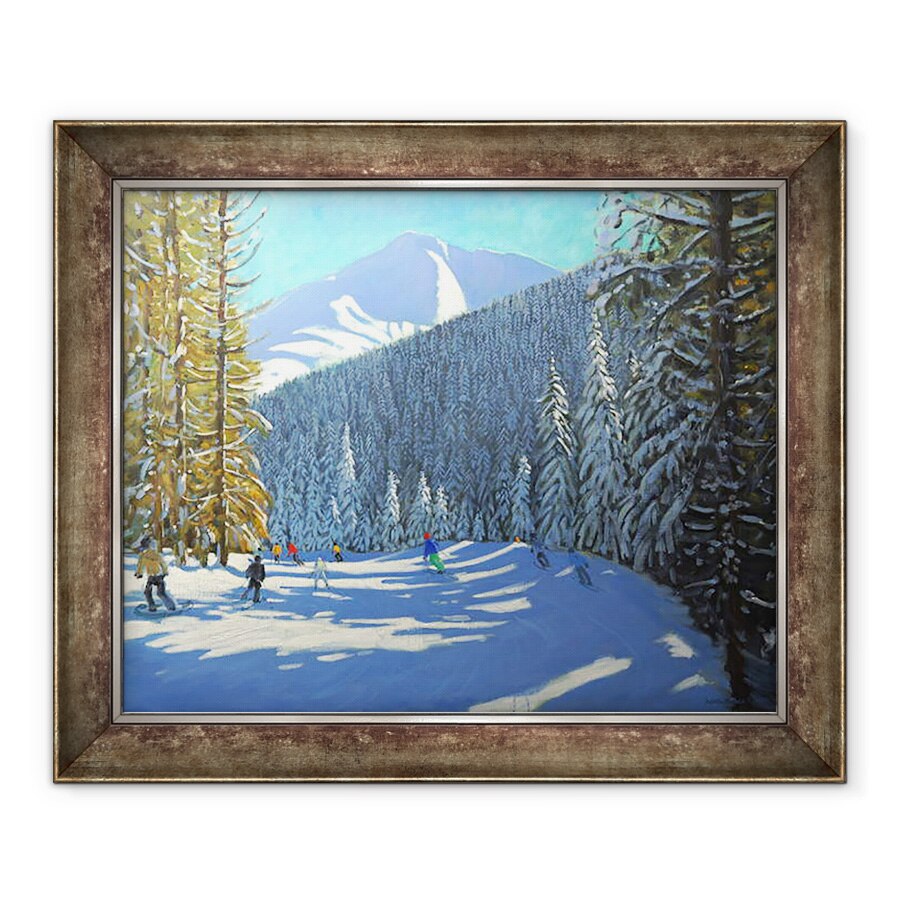 Tablou inramat - Andrew Macara - Ski, Beauregard La Clusaz, 90 x 110 cm