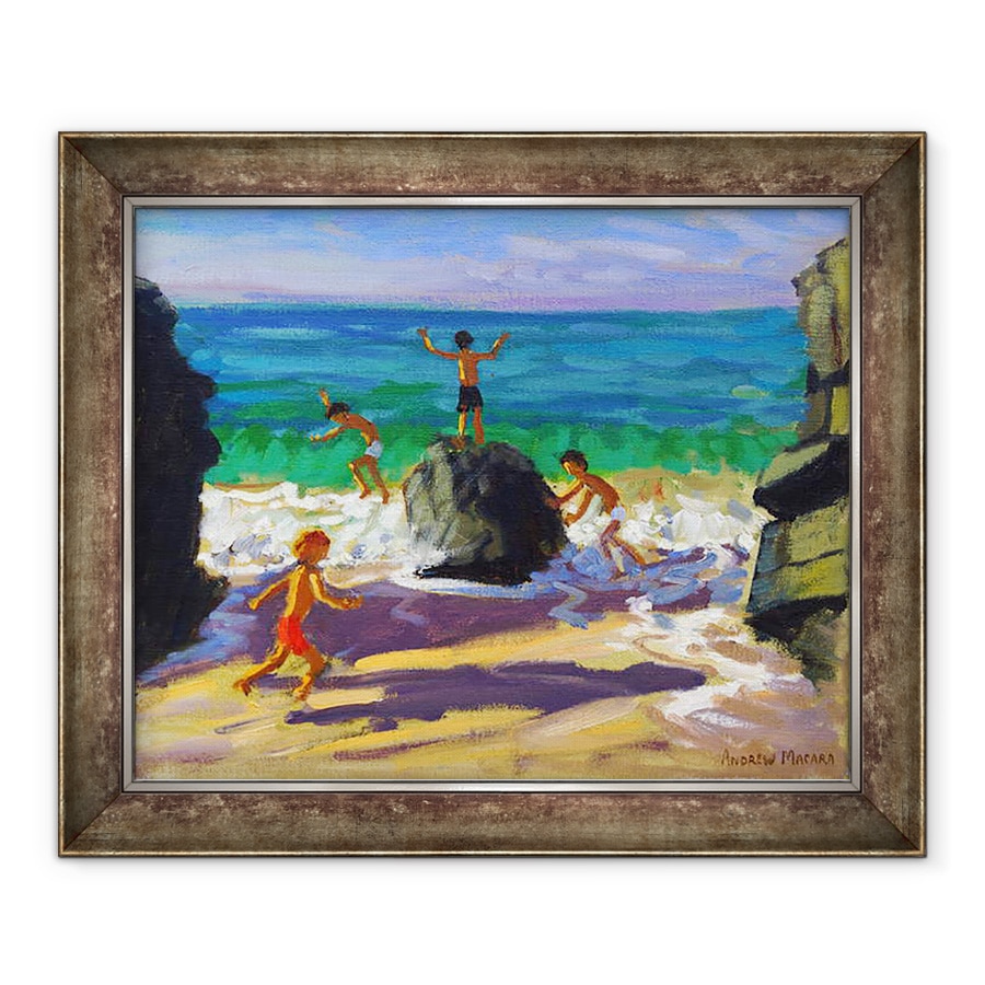 Tablou inramat - Andrew Macara - alpinism pe roci, plaja Porthmeor, St Ives, 2013, 50 x 60 cm