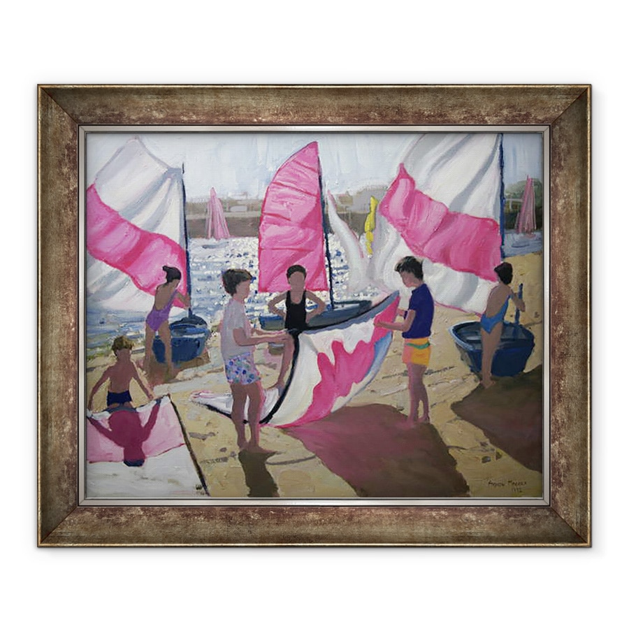Tablou inramat - Andrew Macara - Barca cu panze, Royan, Franta, 90 x 110 cm