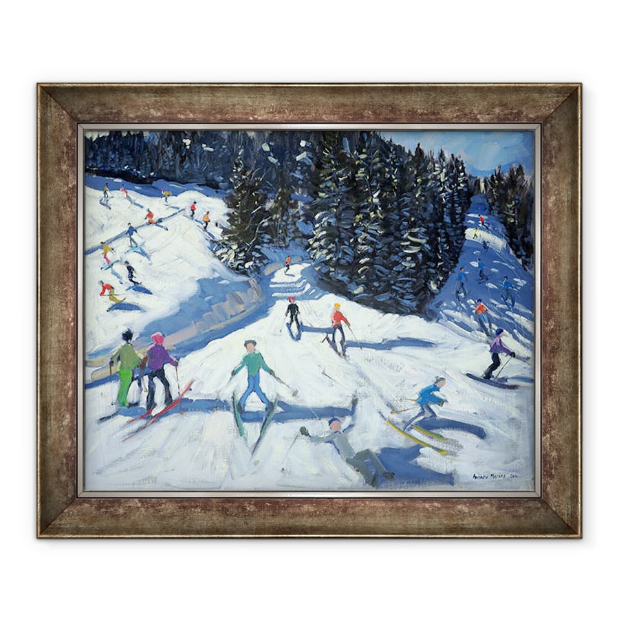 Tablou inramat - Andrew Macara - La mijlocul diminetii pe Piste, 90 x 110 cm